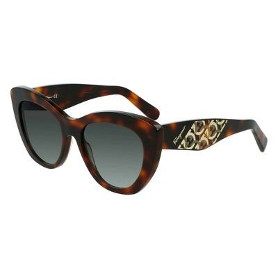 Salvatore Ferragamo SF 1022S 214 Womens Cat-Eye Sunglasses Tortoise 53mm