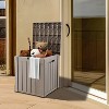 50 Gallon Resin Deck Box, Lockable Waterproof Ourdoor Storage Container for Pool Accessories, Patio and Garden - 3 of 4