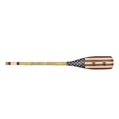 Beachcombers 60" x 4.5" x 7.5" God Bless America American Flag Patriotic 4th of July Wall Sign Hanging Décor
