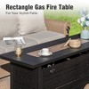 Captiva Designs Luxury Wicker Patio Conversation Fire Pit Set with Curved Armrests with Cushions - 4 of 4