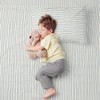 Makemake Organics GOTS Certified Organic Cotton Kids Sheet Set - Navy Blue Stripes - 2 of 4