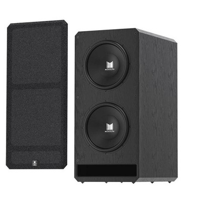 Monolith M-215 THX Ultra Certified Powered Subwoofer - Dual 15in, 2000-Watt Amplifier, Massive Output, Low Distortion, For Home Theater Systems