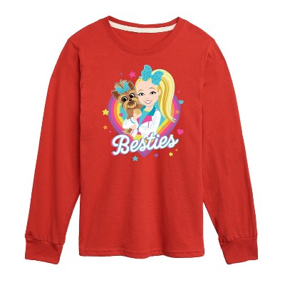 Boys' JoJo Siwa Besties Long Sleeve Graphic T-Shirt - Red - X-Large