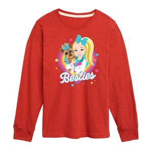 Boys' JoJo Siwa Besties Long Sleeve Graphic T-Shirt - Red - X-Large - 1 of 4