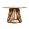 Outdoor 47'' Round Dining Table,Acacia Wood Patio Dining Table for Patio,Backyard,Lawn – The Pop Home - 4 of 4