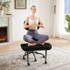 Pinmoco Ergonomic Cross-Legged Swivel Chair, Adjustable PU Leather Meditation Chair - 4 of 4