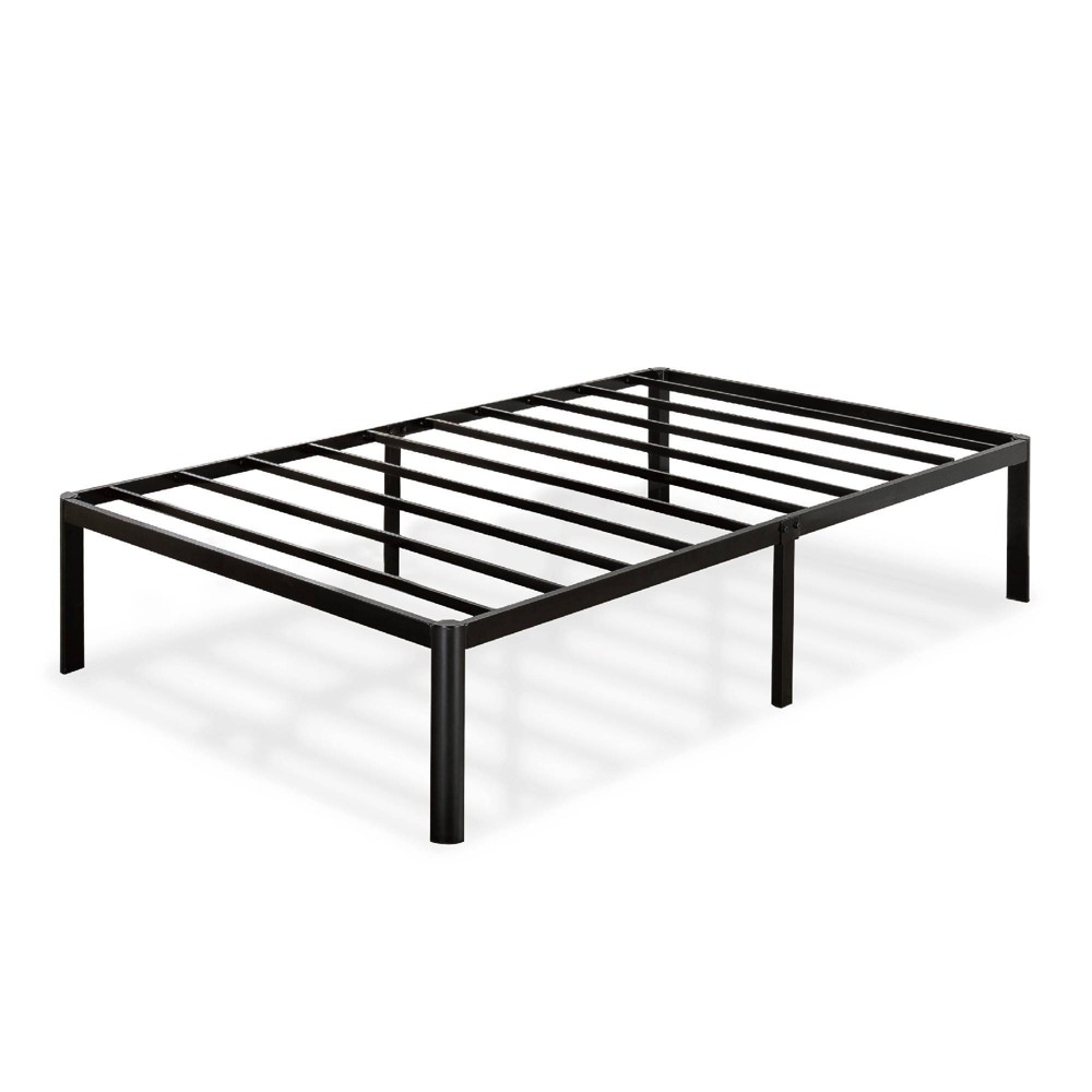 Photos - Bed Zinus Twin 16" Van Metal Platform  Frame with Steel Slat Support Black - : No Box Spring, Easy Storage 