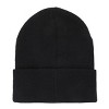 Frankenstein Woven Label Patch Cuff Black Beanie - 3 of 4