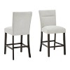Roundhill Furniture Cavira Modern Upholstered Counter Height Stools, Set of 2, Gray - 2 of 4