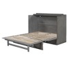 NicBex Full Size Murphy Bed Wooden Frame Murphy Bed Cabinet Morden Hideaway Wall Bed with Top Shelf for Living Room - 4 of 4