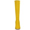 Allegra K Women's Side Zipper Padded Insole Chunky Heel Knee High Boots - 3 of 4