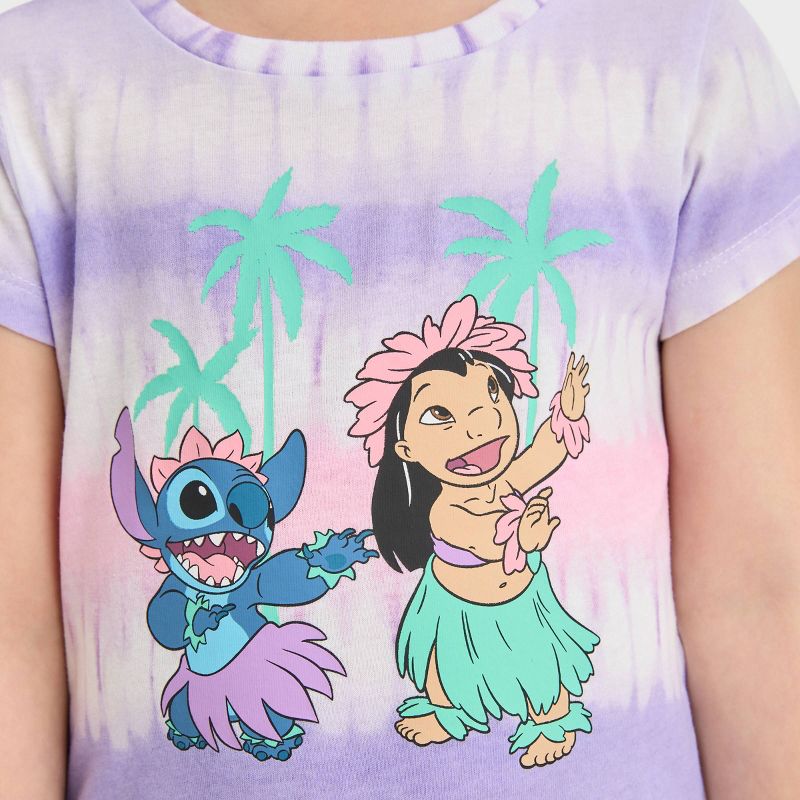 Toddler Girls&#39; Disney Lilo &#38; Stitch Short Sleeve Graphic T-Shirt - Pink/Purple, 2 of 4