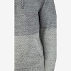 X Ray Men's Slim Fit Knitted Hoodie Sweater, Casual Color Block