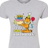 Women's - Garfield - I Live For Birthdays Fitted Graphic T-Shirt - 2 of 3