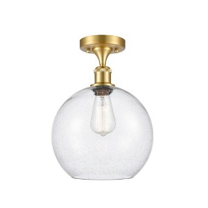 Athens - 1 Light Semi-Flush Mount In Industrial Style-15 Inches Tall and 10 Inches Wide - 1 of 1