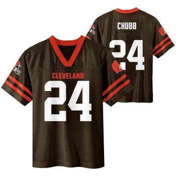 NFL Cleveland Browns Toddler Boys' Short Sleeve Chubb Jersey - 2T