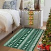 Coolmee Christmas Washable Rugs Snowflake Rug Non Slip Soft Non Shedding Indoor Holiday Decor Carpet for Living Room Bedroom - 4 of 4