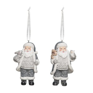 Gallerie II Sweater Santa Ornament, Set of 2 - 1 of 3