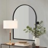 Lirago Arch Metal Wall Mirror with Tilted Frame Vanity Mirror Decor Mirror 36x24 Black - 2 of 4