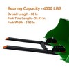 Heavy Duty 60" Pallet Forks with 4000 lbs Capacity for Tractor Bucket Loader Skid Steer - 4 of 4