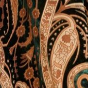 green paisley
