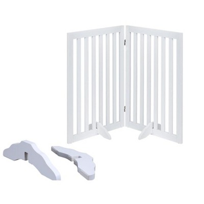 unipaws Classic Indoor Dog Gate Wooden Pet Safety Gate