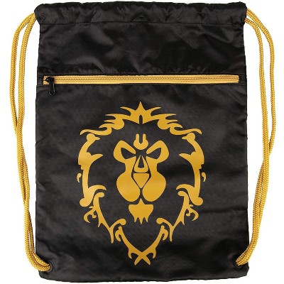 World of Warcraft JINX Inc. World of Warcraft Alliance Loot Bag 14 x 19 Inch Drawstring Cinch Backpack — фото 2