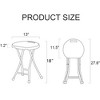 Folding Stool with Handle, Folding Chair,Folding Bar Stool with Non-Slip Feet,600 lbs Capacity - 3 of 4
