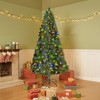 VEVOR Christmas Tree, 6ft Prelit Artificial Xmas Tree,Decor Trees with 330 Colorful LED Lights, 11 Lighting Modes, 1250 Branch Tips & Metal Base,Green - 2 of 4