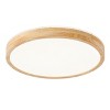 Dewdrop Nordic Minimalist Ceiling Light LED Wood Frame Glare Free 24W 5CCT Dimmable ETL Living Room - 2 of 4