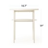 Round AIDA Multipurpose End and Side Table Set with Extra Shelves, Mellow - 4 of 4