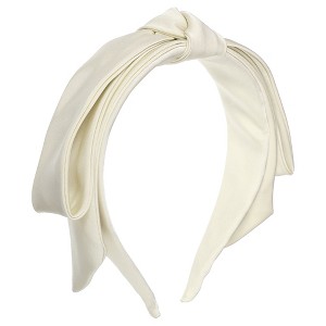Unique Bargains Women's Classic Double Layer Bow Headband 5.91"x1.38" 1 Pc - 1 of 4