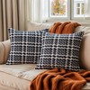 REGALWOVEN  Fade Resistant Decorative Weaving Style Soft Throw Pillow Covers 2 Pcs - 2 of 4