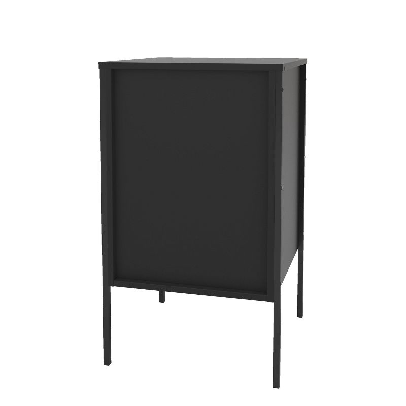 Mallorca 3 Drawer Cabinet Black/Dark Brown - Polifurniture, 3 of 10
