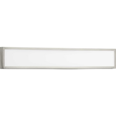 Satin White LED Bath & Vanity Light with Frosted Diffuser