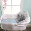Everyday Kids 2-Pack Bassinet Sheets - 100% Cotton Jersey Knit, Precious Moments & Solid Gray, Fits Baby Boy Bassinet & Co-Sleeper Mattresses - 3 of 4