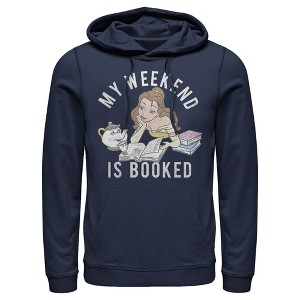 Men's Beauty and the Beast Weekend Booked Pull Over Hoodie - 1 of 4