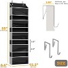 SpaceAid Over the Door Organizer – 5 Pocket Hanging Storage with Mesh Sides and Clear Windows-2 Pack - 2 of 4