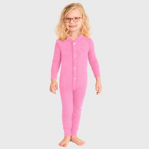 City Threads USA-Made Kids' Soft & Cozy Thermal Union Suit - Boys/Girls/Infants/Toddlers One-Piece Christmas Outfit - 1 of 4