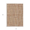 Orange Beige And Copper Striped Washable Indoor Outdoor Area Rug - 2 of 4