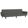 vidaXL 2-Seater Sofa Bed Dark Gray Velvet - 2 of 4