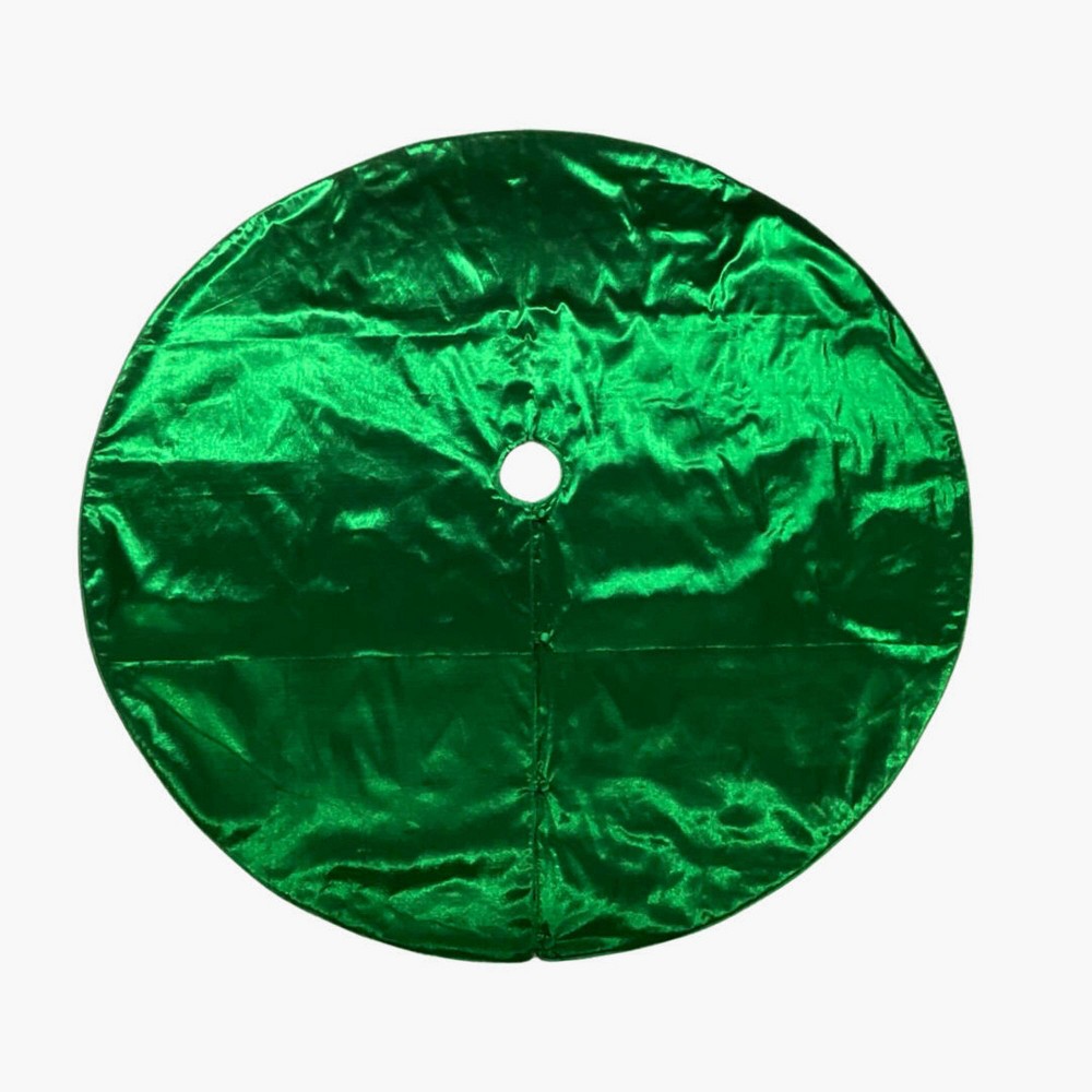 Vickerman 60" Green Metallic Christmas Tree Skirt