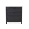 Christopher Knight Home Newell Rustic Acacia Wood and Cane 3 Drawer Dresser Dark Gray: Bedroom Storage, Metal Hardware - 2 of 4