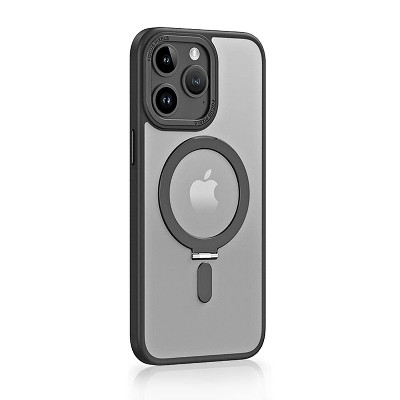 SaharaCase Hybrid-Flex Kickstand MagSafe Phone Case for iPhone 15 Pro Max Shock Absorbing Clear