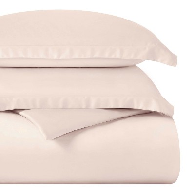 Premium Cotton 400 Thread Count Solid Duvet Cover Set by Blue Nile Mills