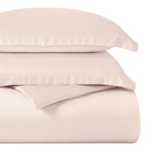 Premium Cotton 400 Thread Count Solid Duvet Cover Set by Blue Nile Mills - 1 of 4