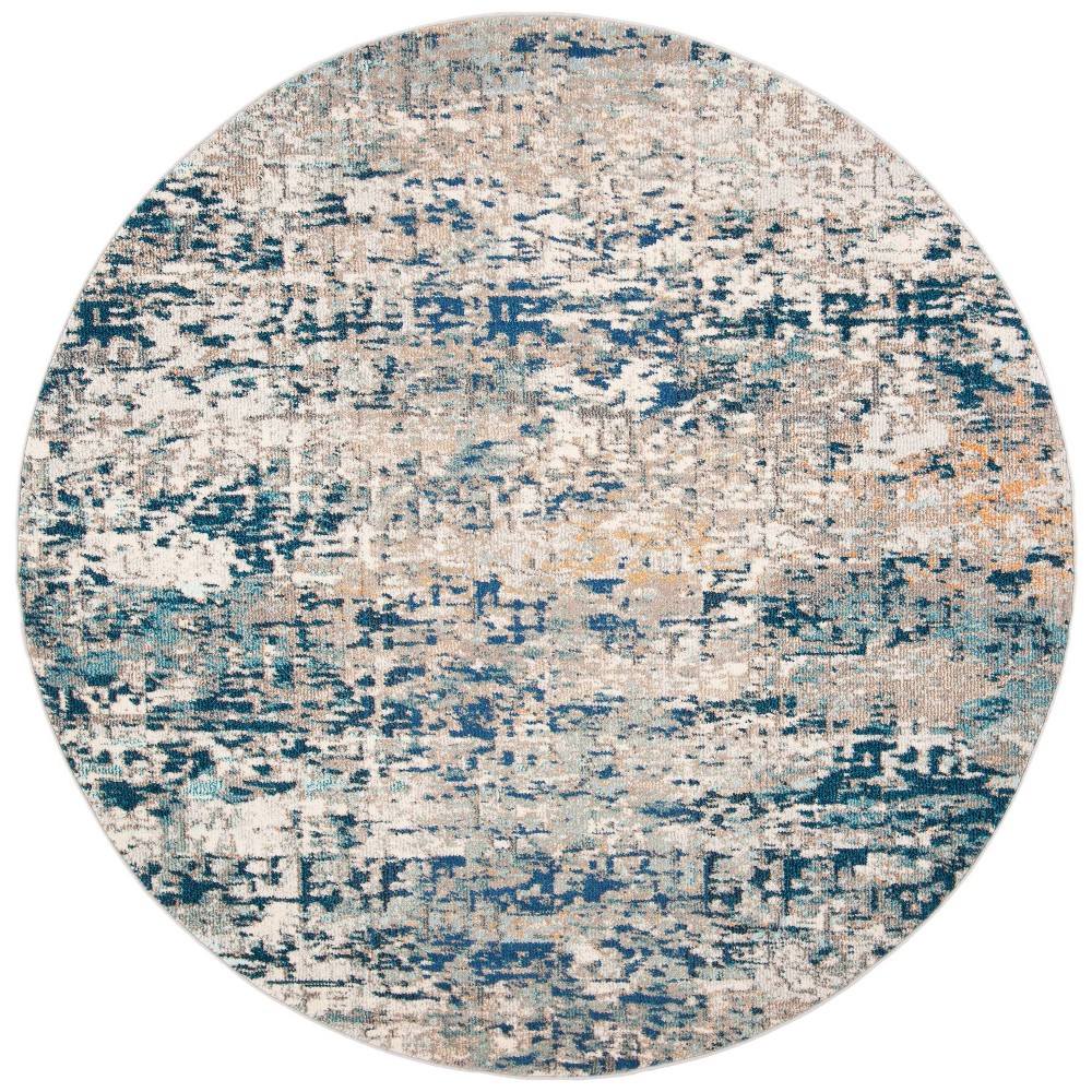 6'7in Round Renita Rug Gray/Blue - Safavieh