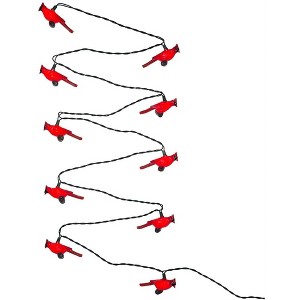 Kurt Adler Indoor/Outdoor Novelty Light Set, 10 UL Listed Incandescent Lights, Red Cardinals, 11.5ft - 1 of 4
