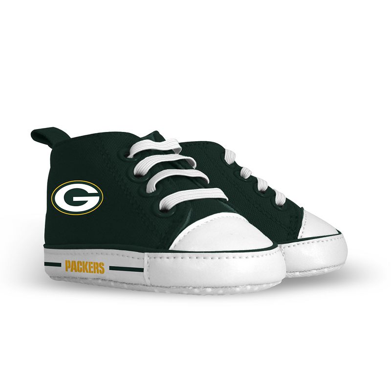 Baby Fanatic Pre-Walkers High-Top Unisex Baby Shoes -  NFL Green Bay Packers, 1 of 6