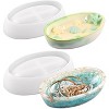 JDICTION 2Pcs Oval Bowl Silicone Mold Set - Candle Vessel & Boat Storage Tray For Epoxy Resin Craft DIY Jewelry Trinket Home Decor - 2 of 4